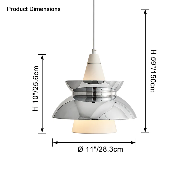 WOMO Diabolo Cone Pendant Light-WM2662 - Image 12