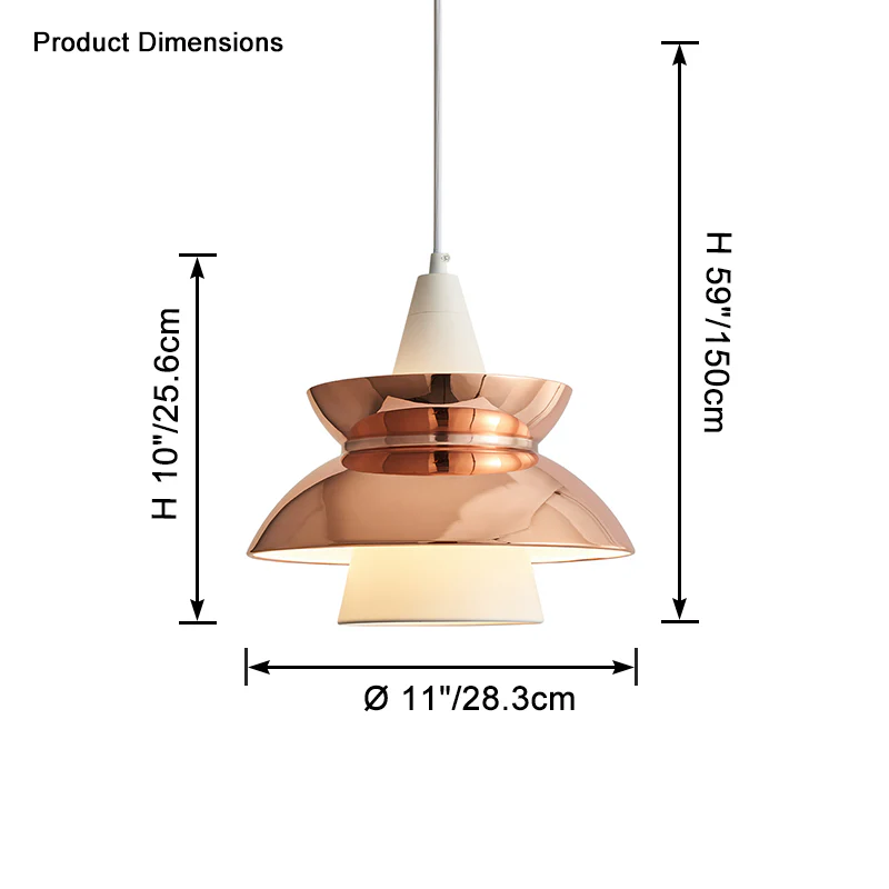 WOMO Diabolo Cone Pendant Light-WM2662 - Image 14