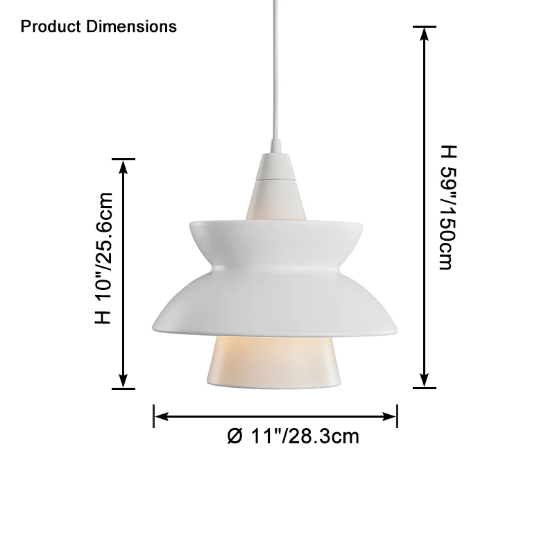 WOMO Diabolo Cone Pendant Light-WM2662 - Image 16