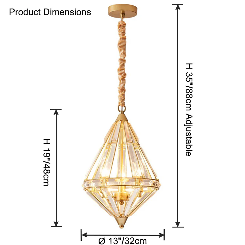WOMO Diamond Crystal Chandelier-WM2594 - Image 14