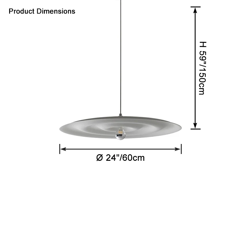 WOMO Disc Pendant Light-WM2668 - Image 12