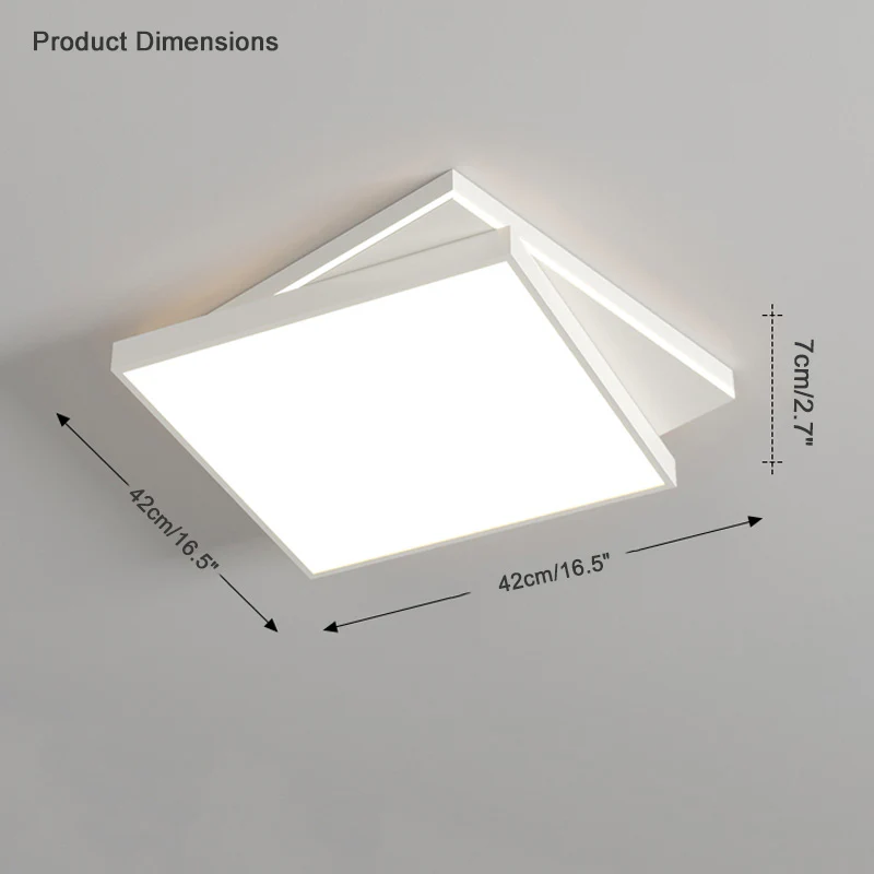WOMO Low Profile Square Ceiling Light-WM1043 - Image 11