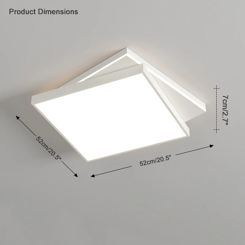 WOMO Low Profile Square Ceiling Light-WM1043 - Image 12