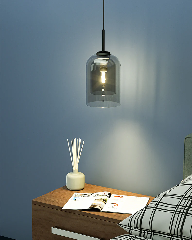WOMO Dome Blown Glass Pendant Light-WM2999 - Image 2