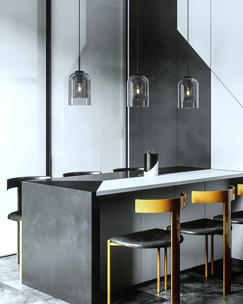 WOMO Dome Blown Glass Pendant Light-WM2999 - Image 3