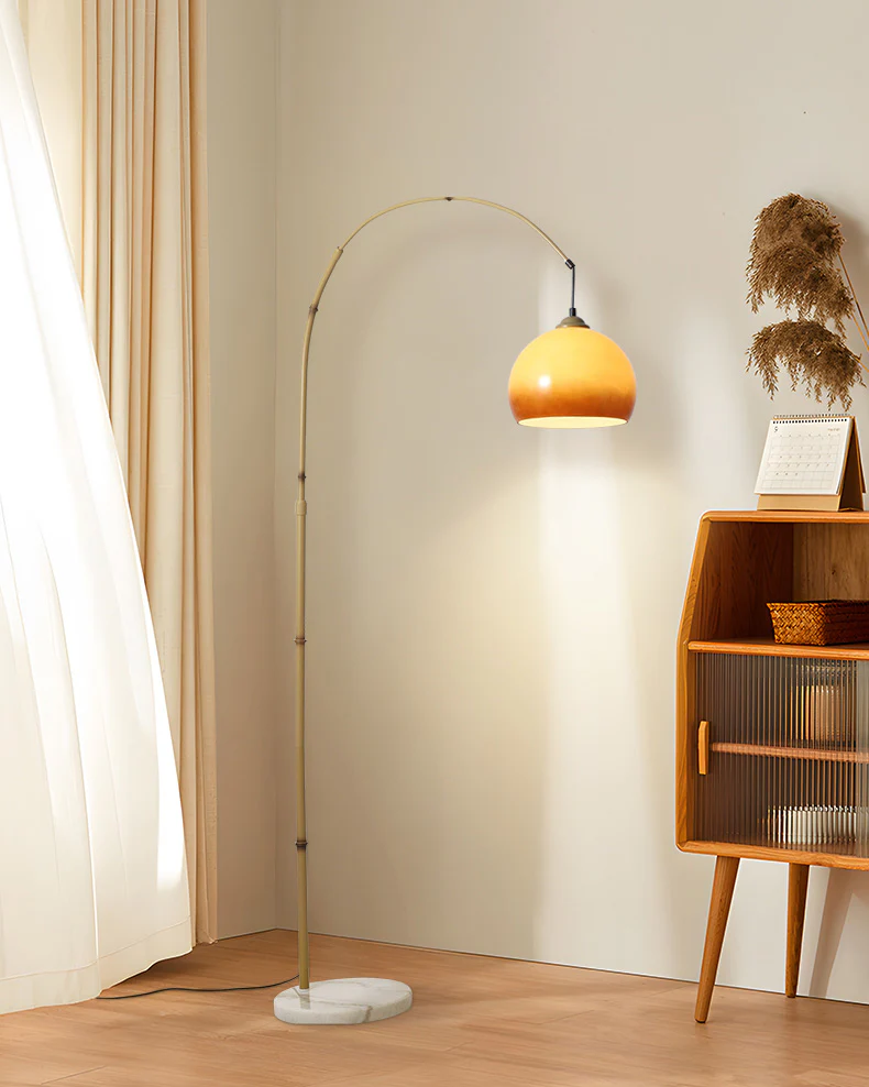 WOMO Hanging Bamboo Arc Floor Lamp-WM7133 - Image 6