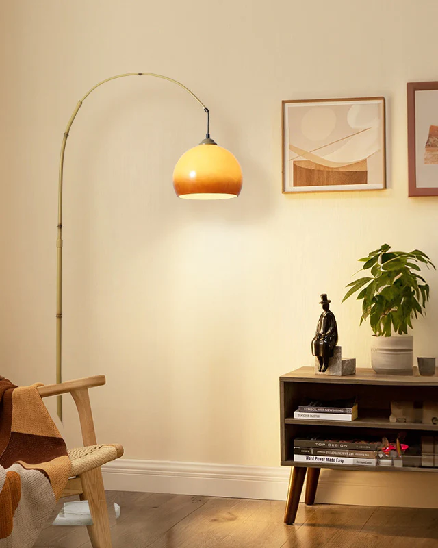 WOMO Hanging Bamboo Arc Floor Lamp-WM7133 - Image 7