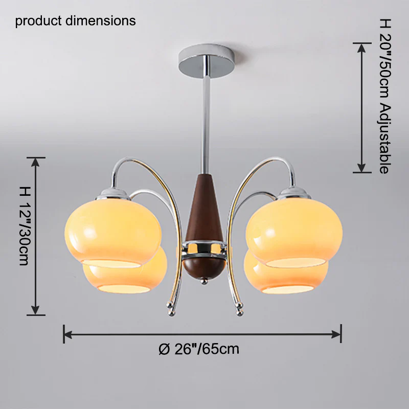 WOMO Dome Glass Arm Chandelier-WM2943 - Image 13