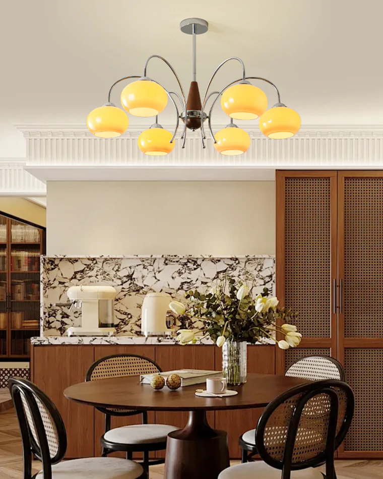 WOMO Dome Glass Arm Chandelier-WM2943 - Image 3