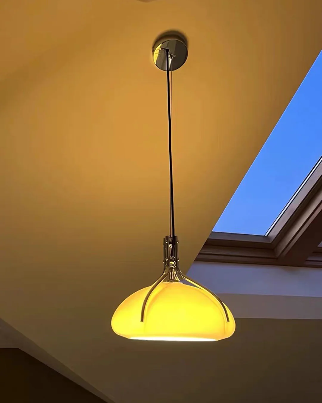 WOMO Pumpkin Glass Dome Pendant Light-WM2675 - Image 22