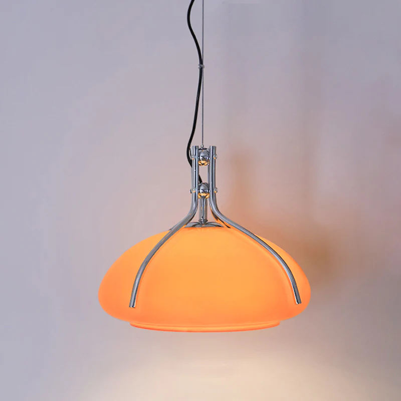 WOMO Pumpkin Glass Dome Pendant Light-WM2675 - Image 23