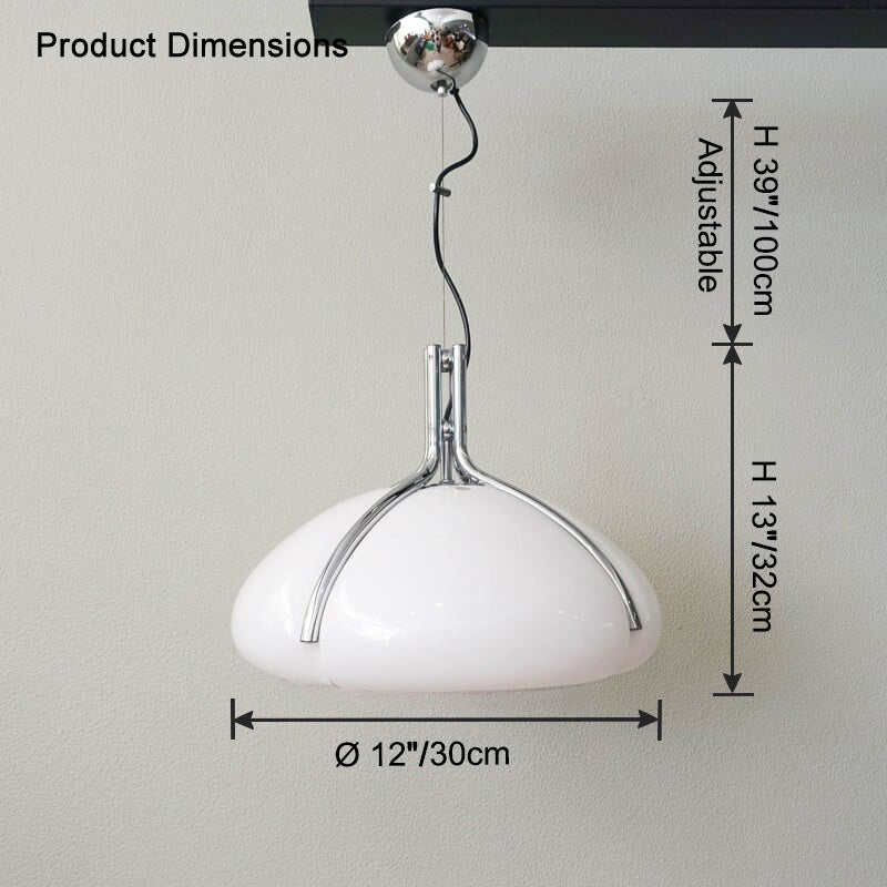 WOMO Pumpkin Glass Dome Pendant Light-WM2675 - Image 26