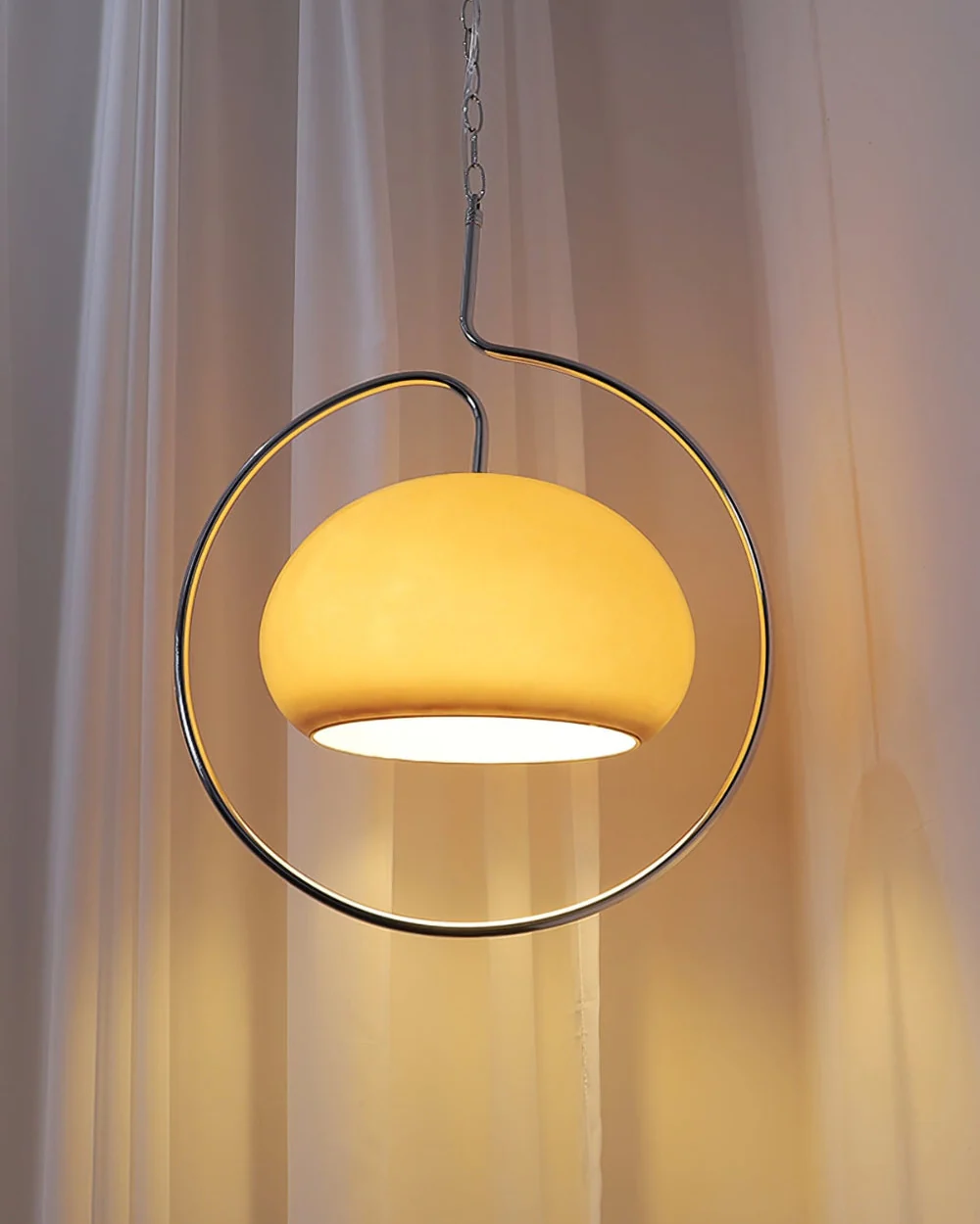 WOMO Dome Glass Adjustable Pendant Light-WM2834 - Image 8