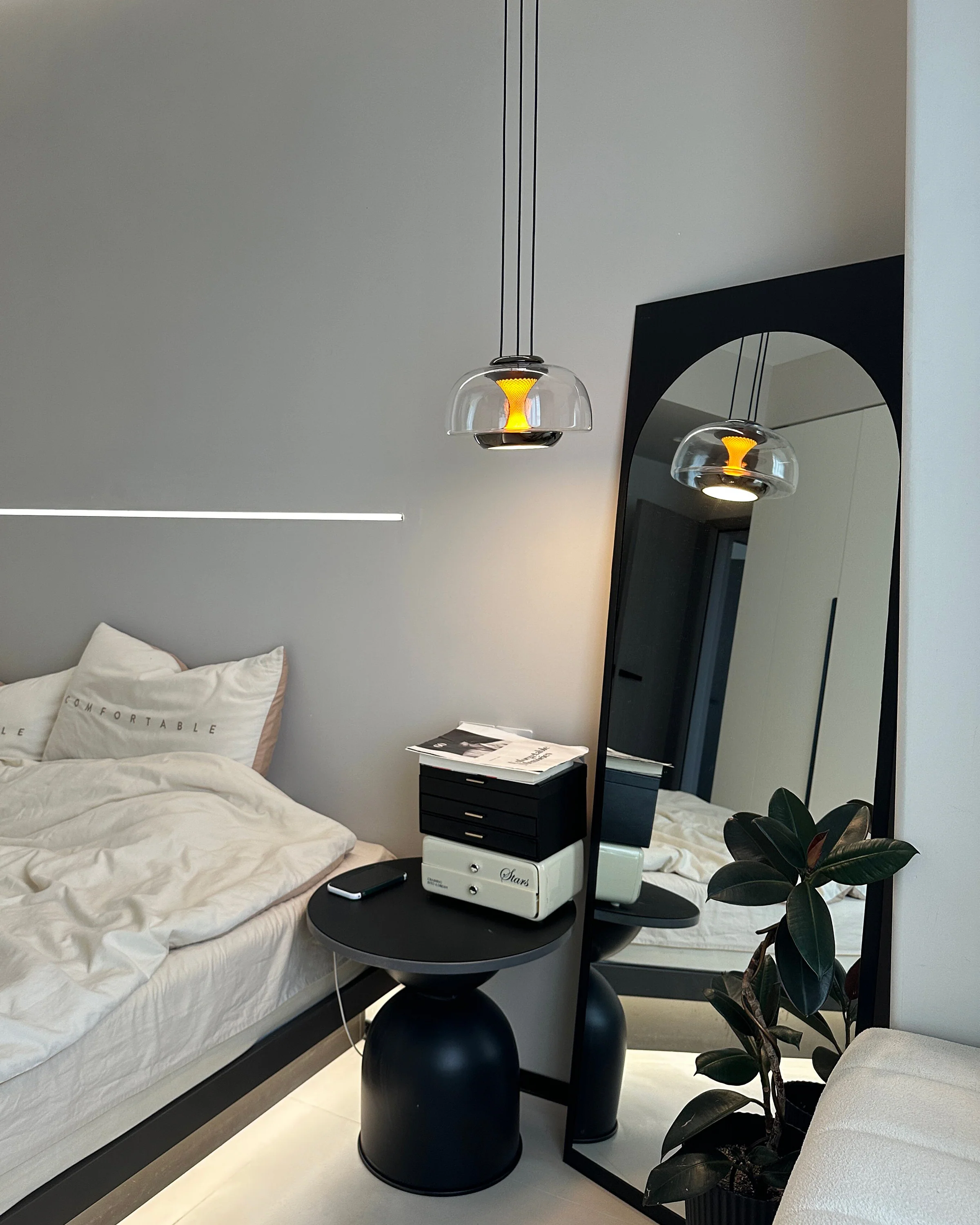 WOMO Dome Glass Sunset Glow Pendant Light - WM3322 - Image 11
