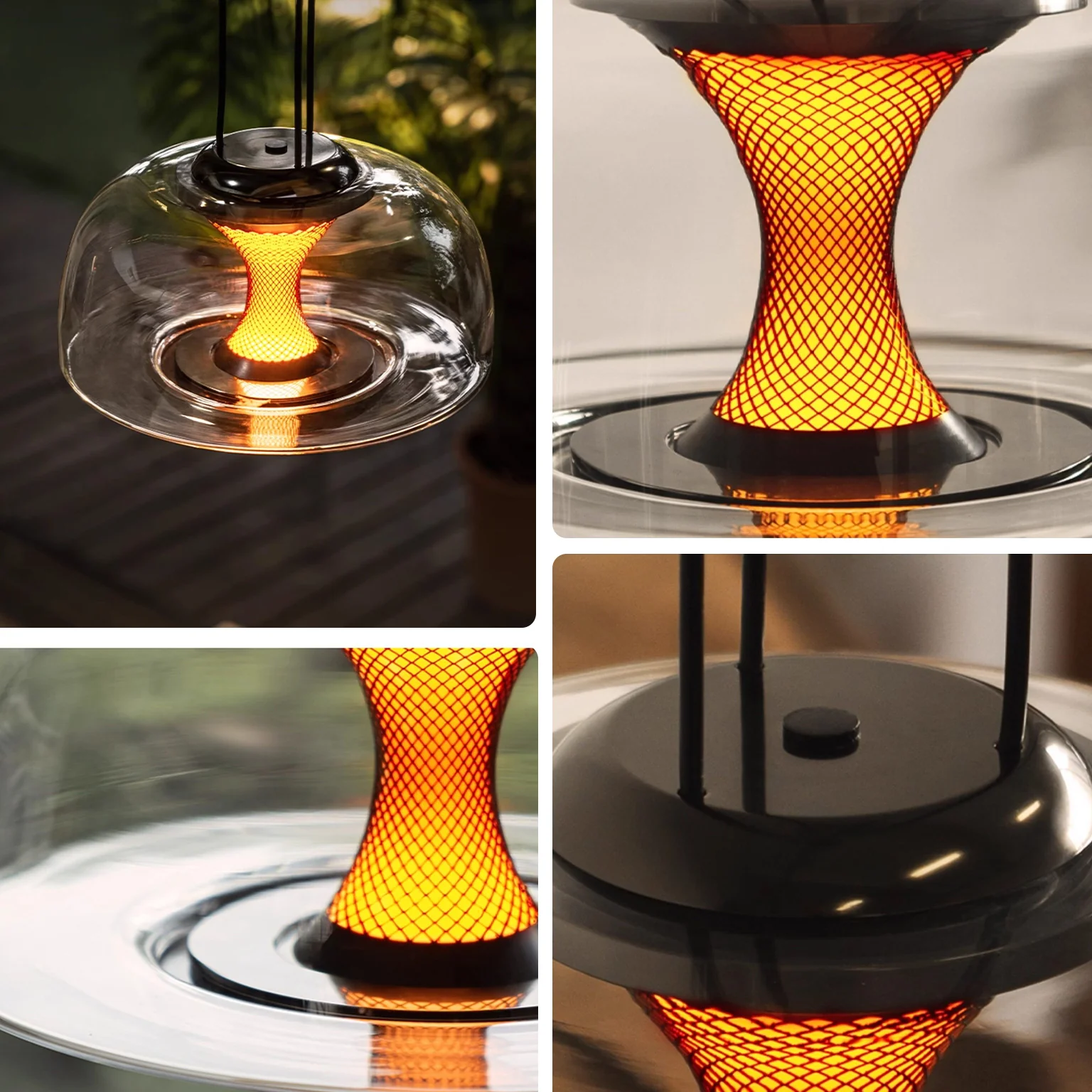 WOMO Dome Glass Sunset Glow Pendant Light - WM3322 - Image 5