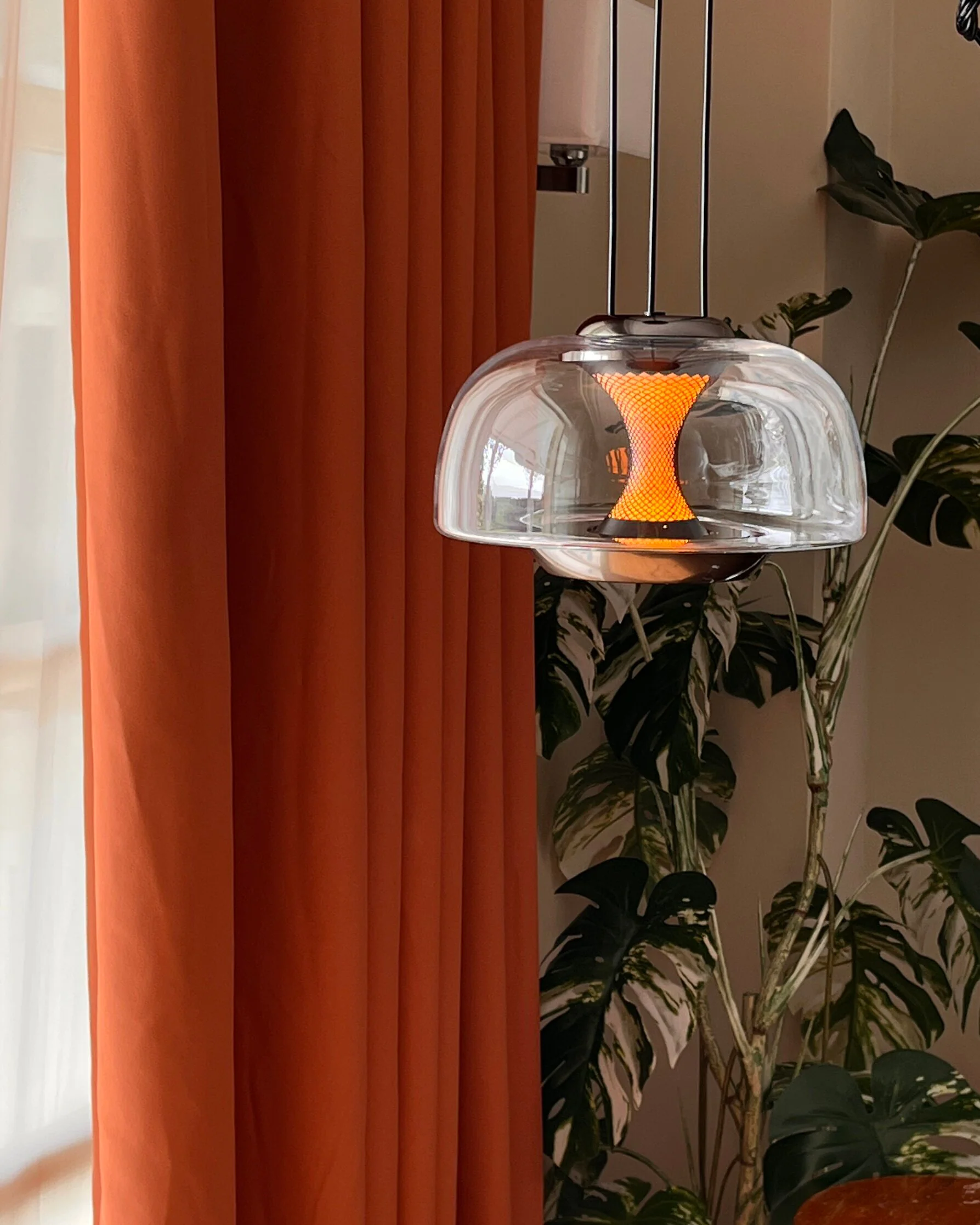 WOMO Dome Glass Sunset Glow Pendant Light - WM3322 - Image 8