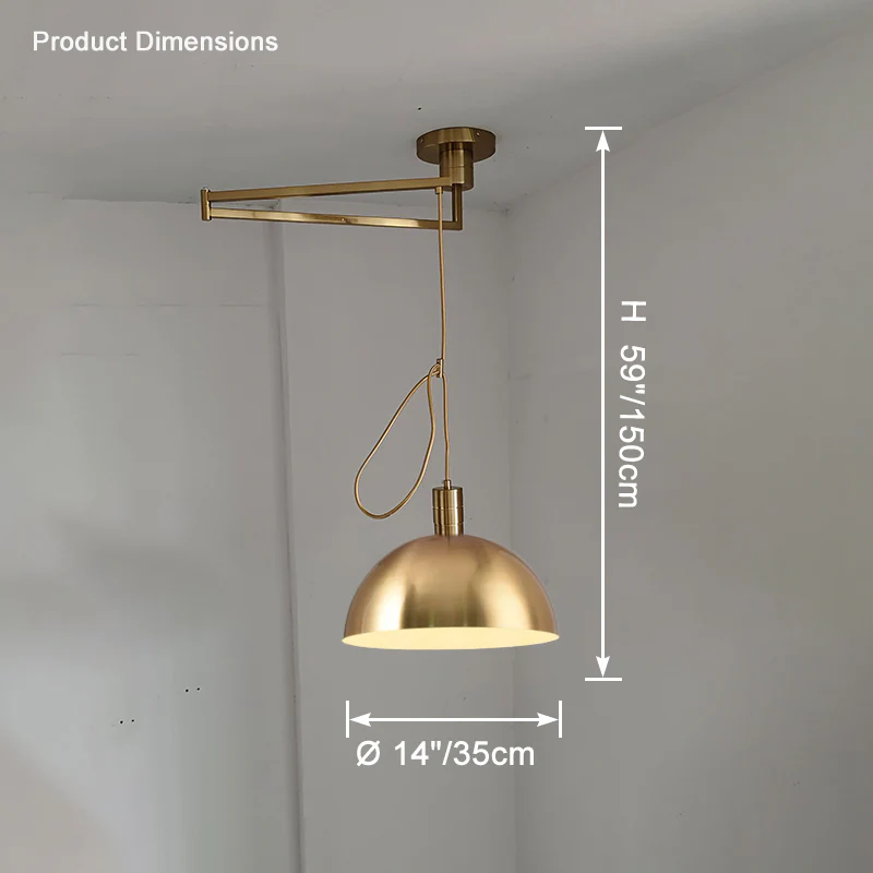 WOMO Glass Dome Offset Pendant Light-WM2591 - Image 21