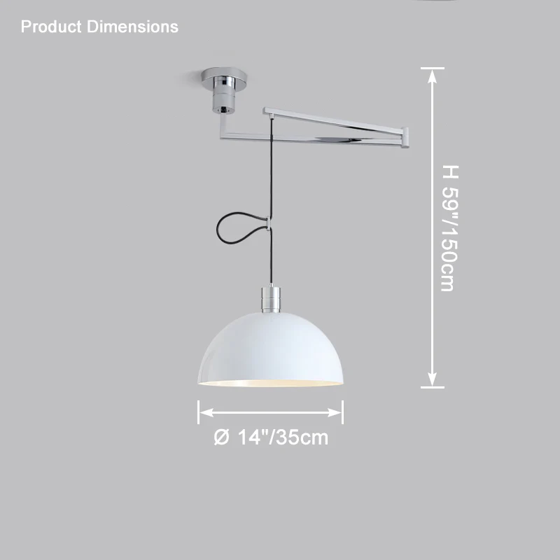 WOMO Glass Dome Offset Pendant Light-WM2591 - Image 23