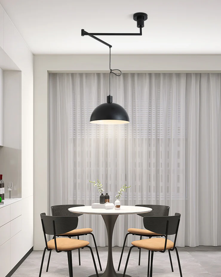 WOMO Glass Dome Offset Pendant Light-WM2591 - Image 3