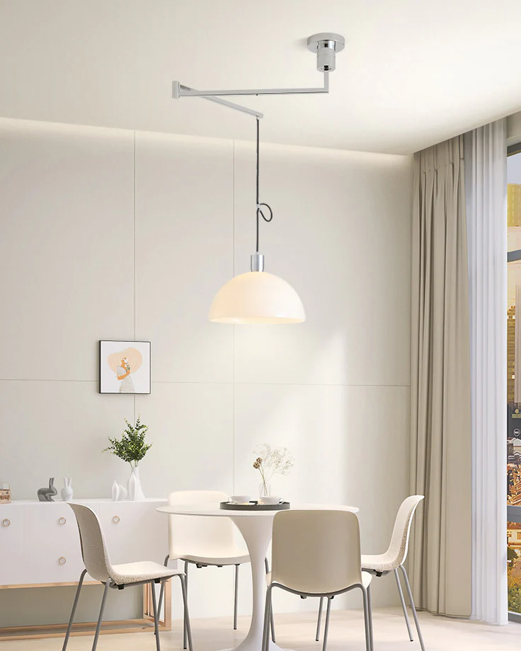 WOMO Glass Dome Offset Pendant Light-WM2591 - Image 4