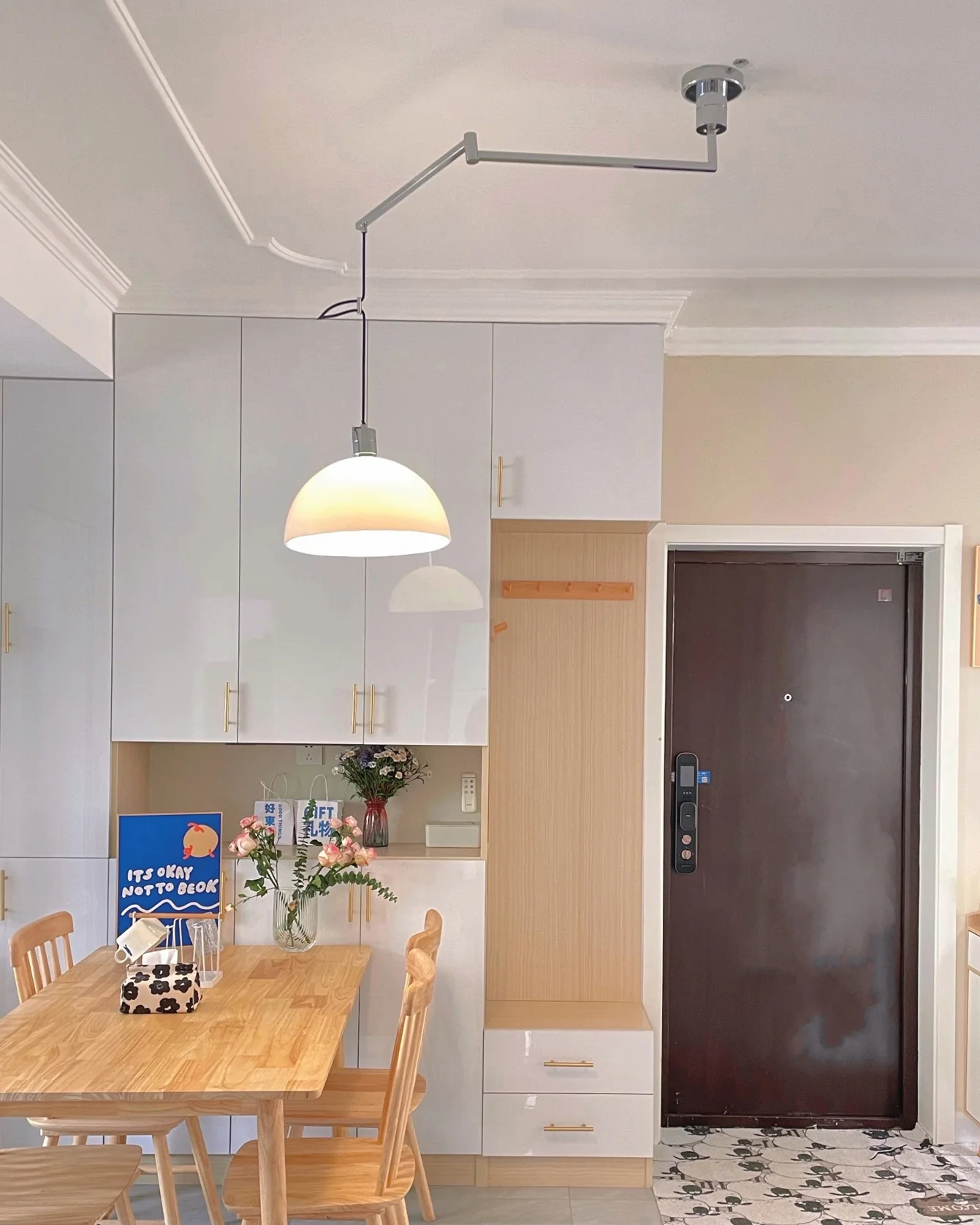 WOMO Glass Dome Offset Pendant Light-WM2591 - Image 5