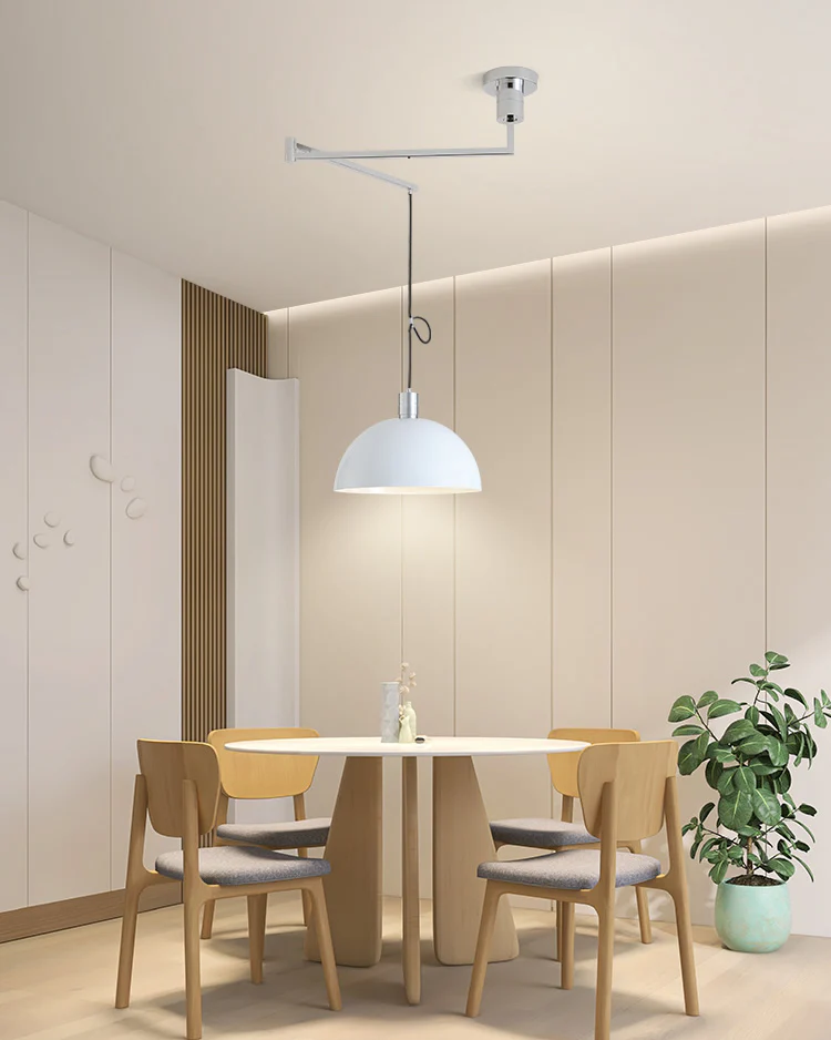 WOMO Glass Dome Offset Pendant Light-WM2591 - Image 6