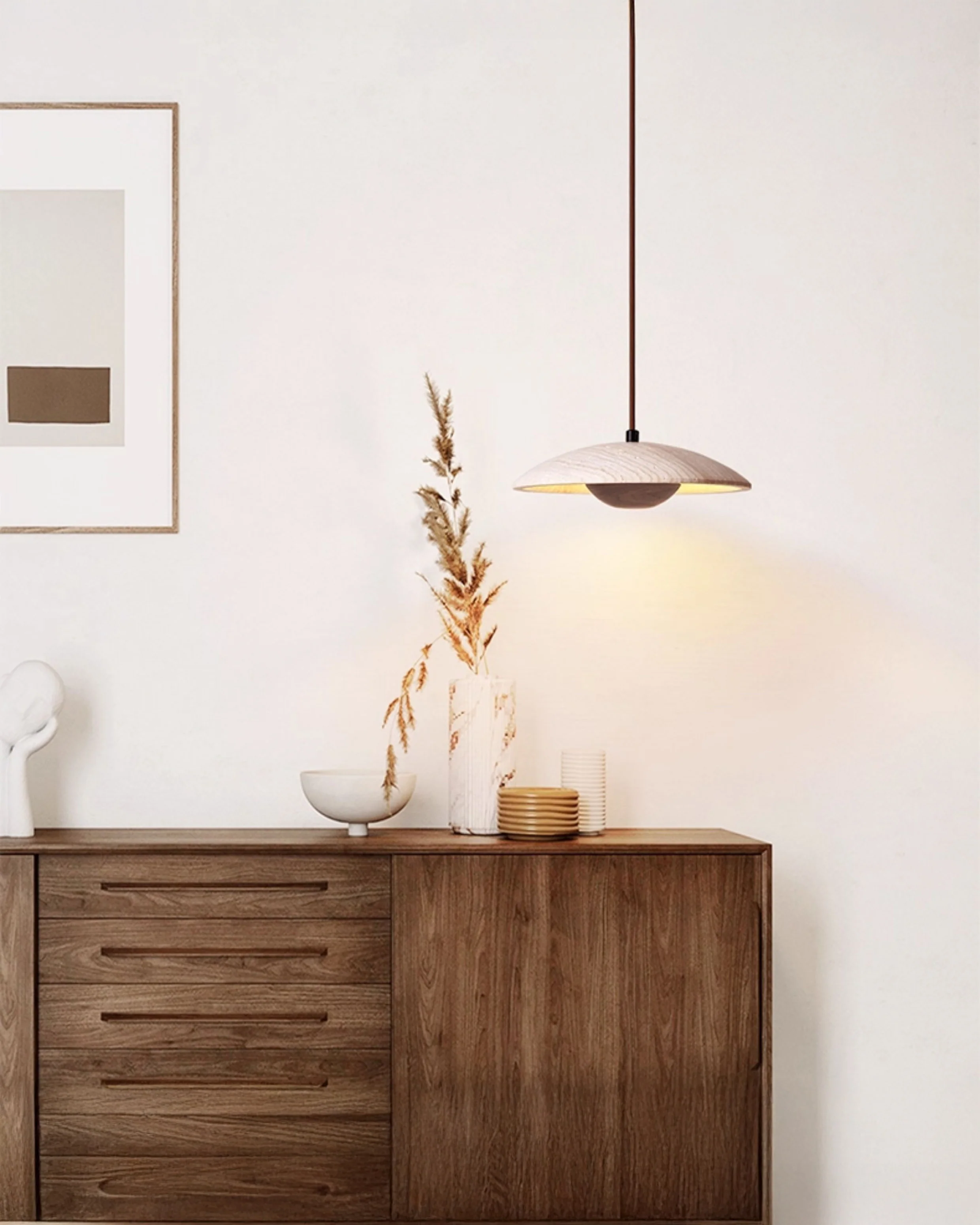 WOMO Dome Travertine Pendant Light-WM3087 - Image 2