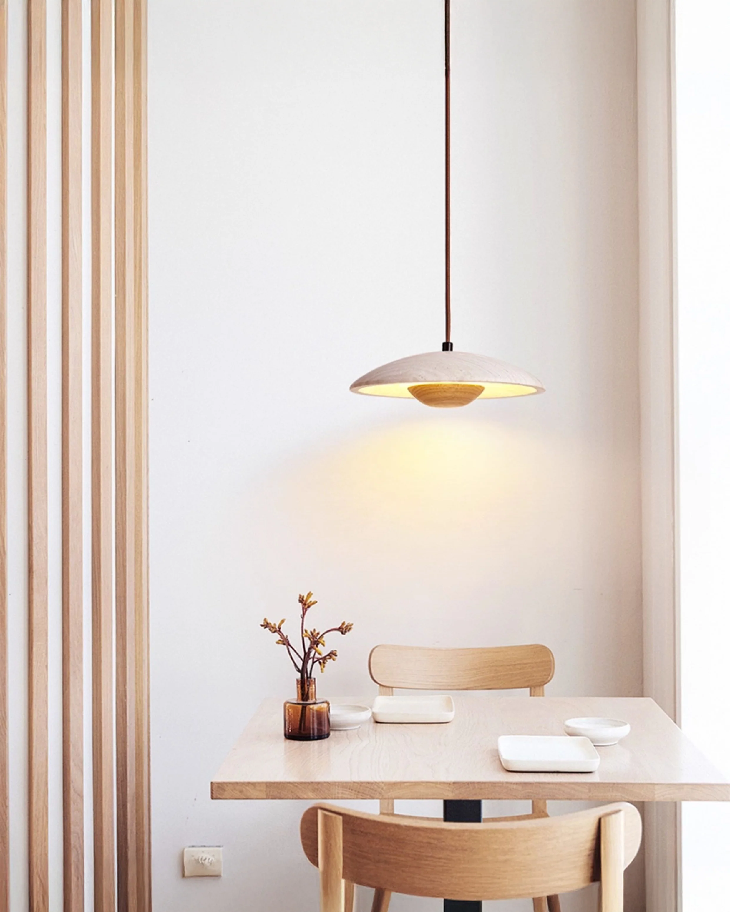 WOMO Dome Travertine Pendant Light-WM3087 - Image 3