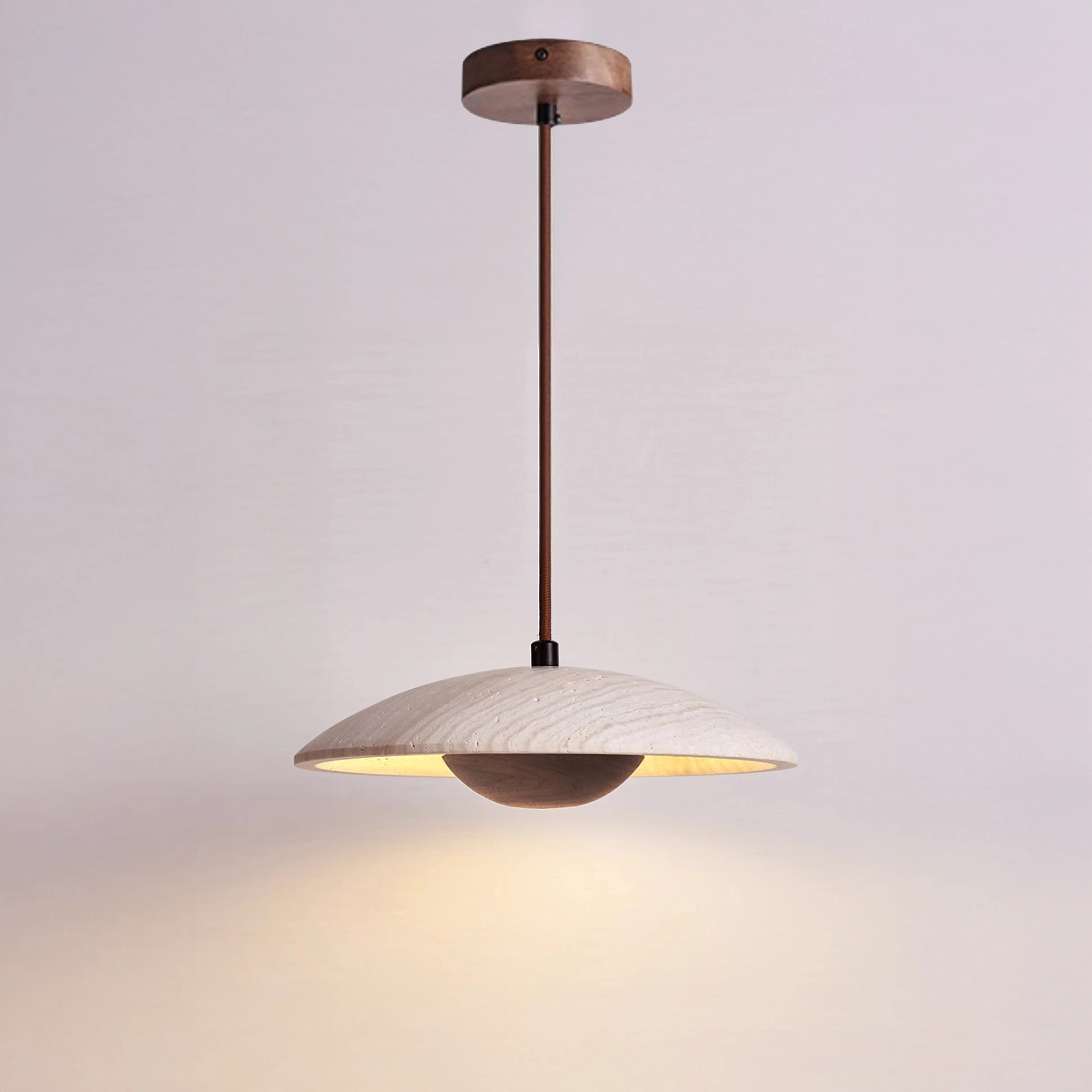 WOMO Dome Travertine Pendant Light-WM3087 - Image 9
