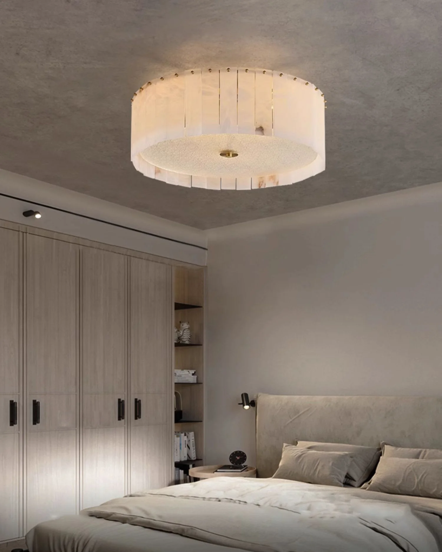 WOMO Drum Alabaster Ceiling Light-WM1139 - Image 16