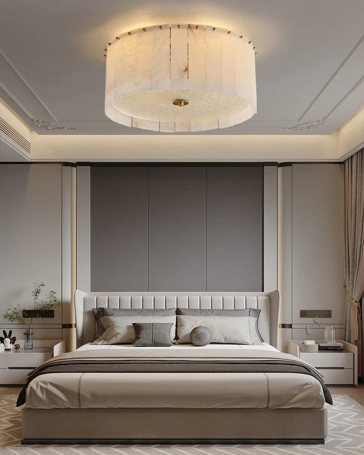 WOMO Drum Alabaster Ceiling Light-WM1139 - Image 2