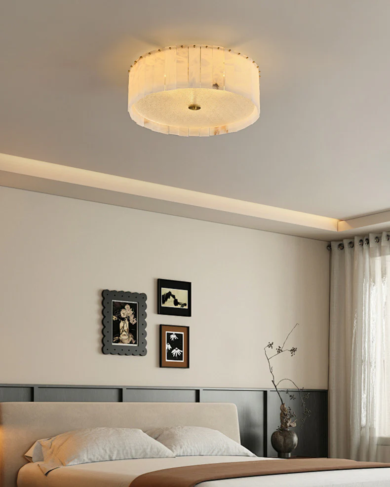 WOMO Drum Alabaster Ceiling Light-WM1139 - Image 4