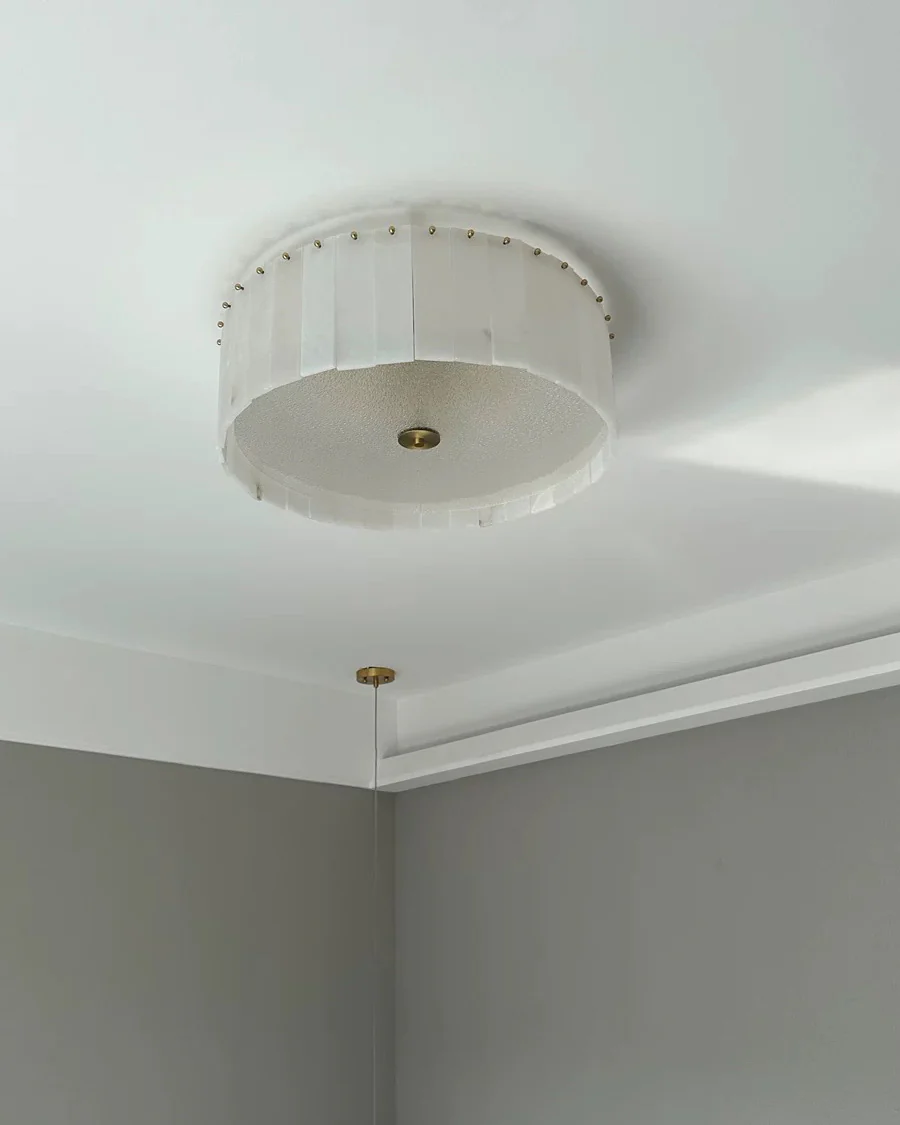WOMO Drum Alabaster Ceiling Light-WM1139 - Image 8