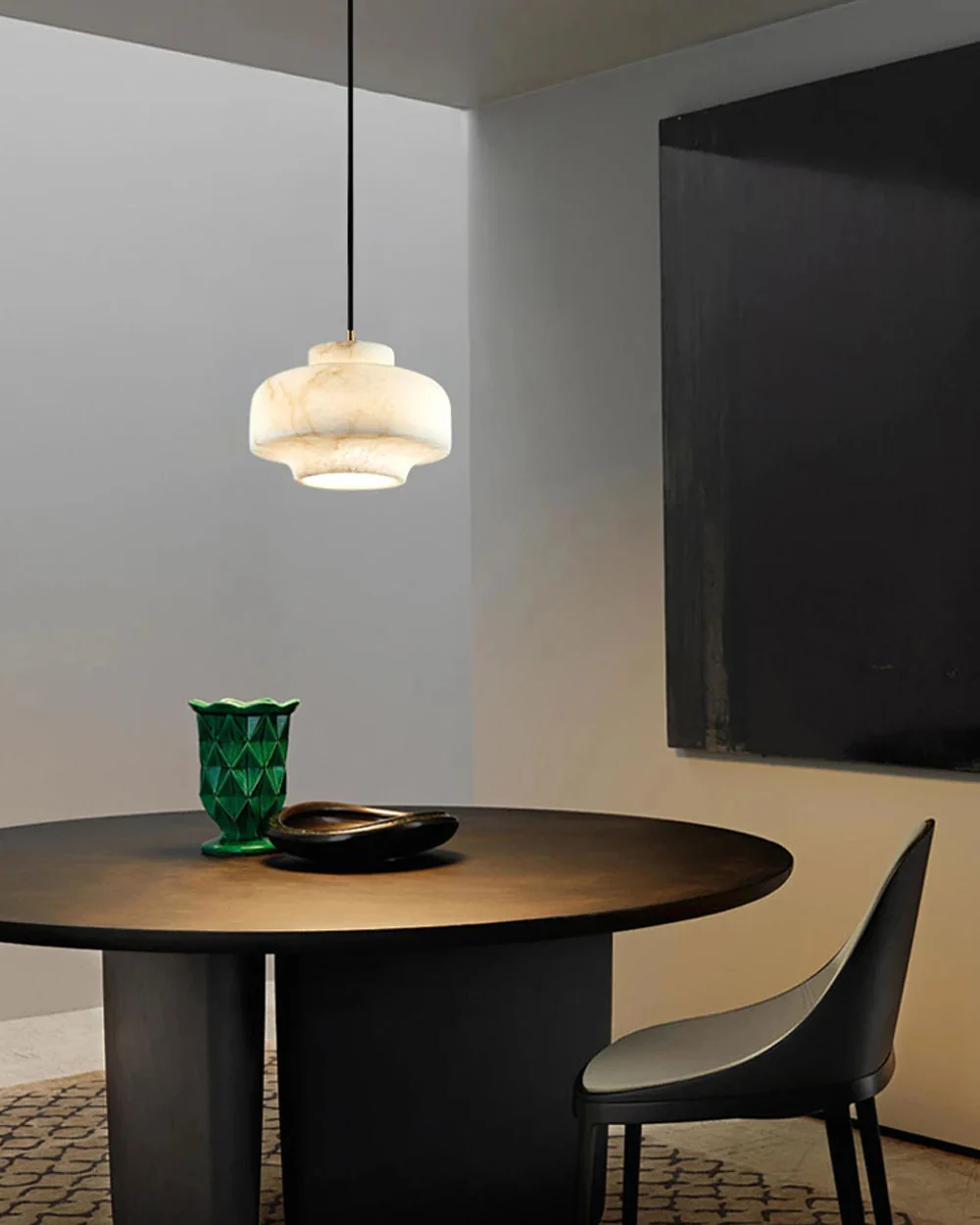 WOMO Drum Alabaster Pendant Light-WM2841 - Image 5