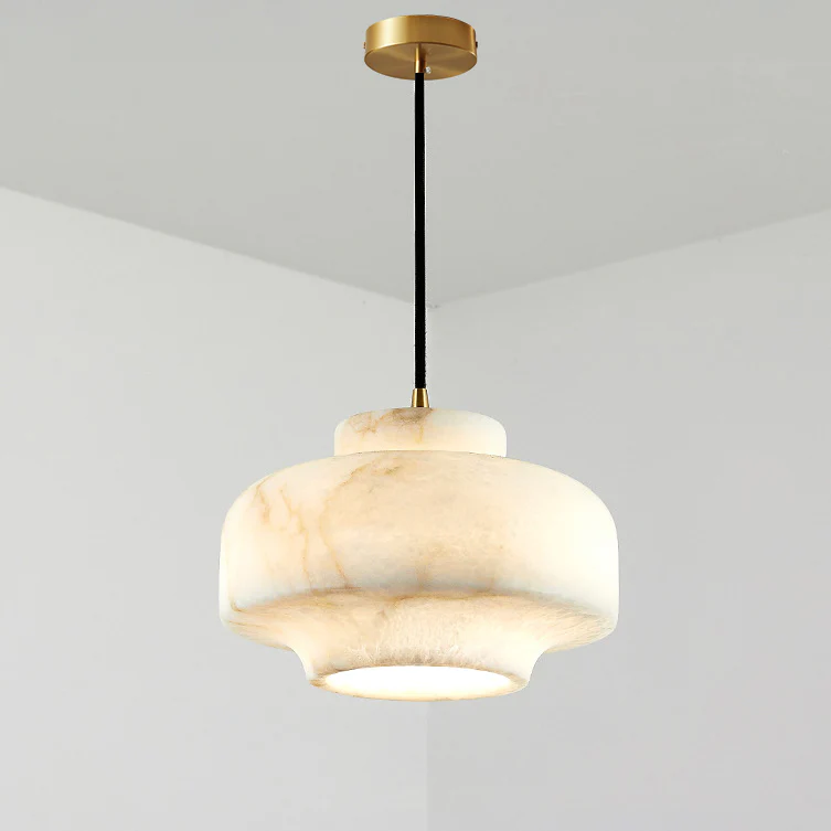 WOMO Drum Alabaster Pendant Light-WM2841 - Image 9