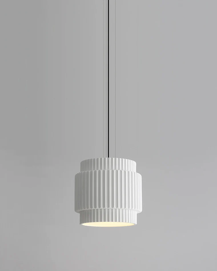 WOMO Ribbed Drum Pendant Light-WM2469 - Image 12