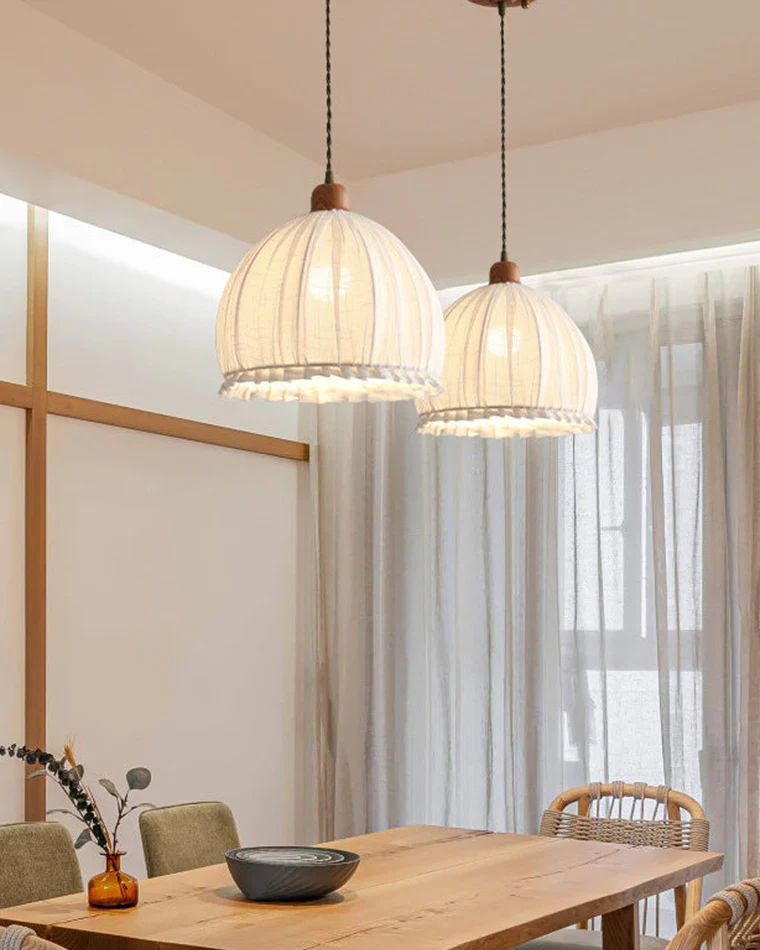 WOMO Dome Linen Pendant Light-WM2939 - Image 10