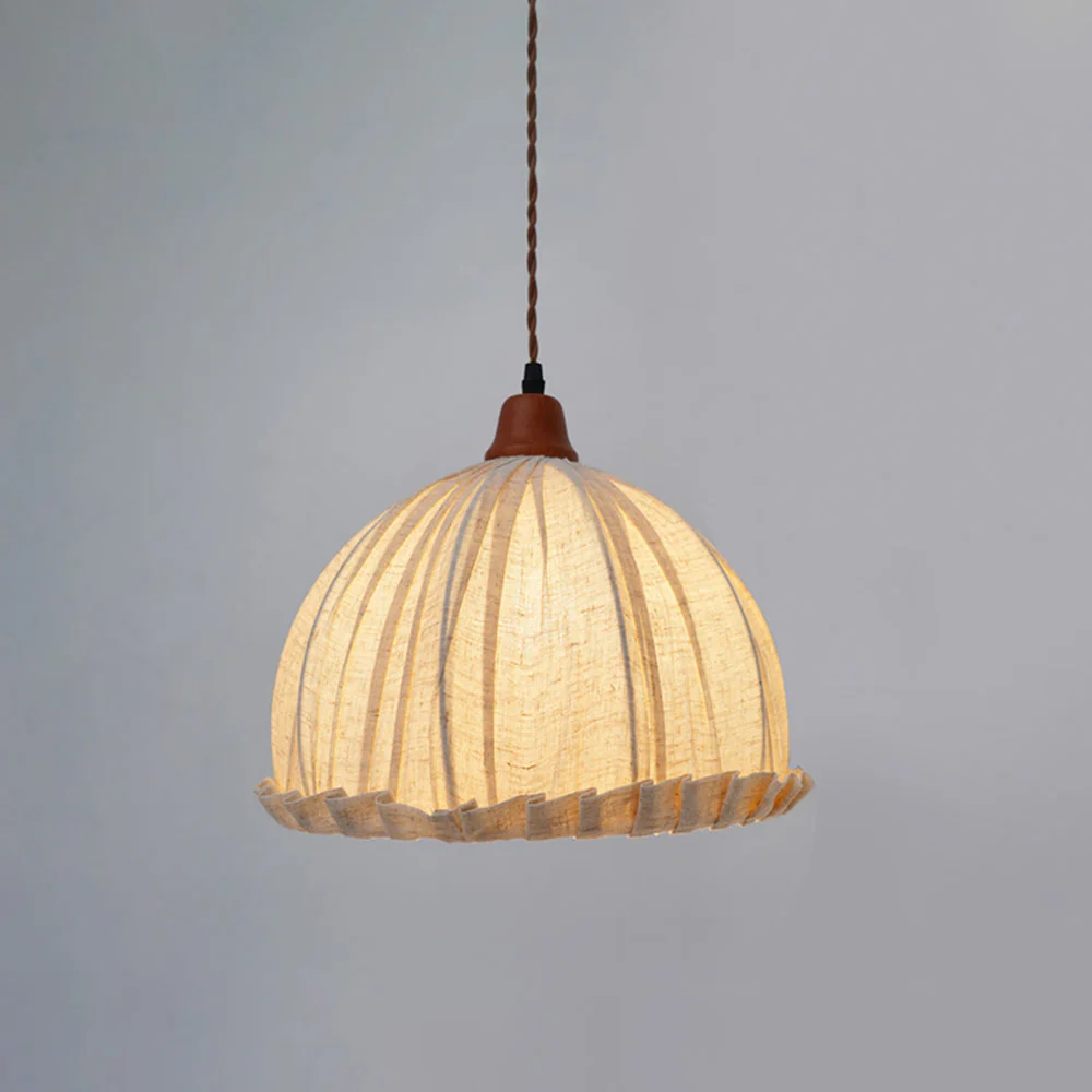WOMO Dome Linen Pendant Light-WM2939 - Image 17