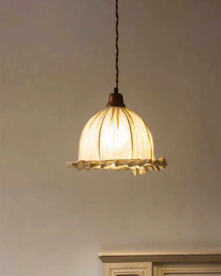 WOMO Dome Linen Pendant Light-WM2939 - Image 2