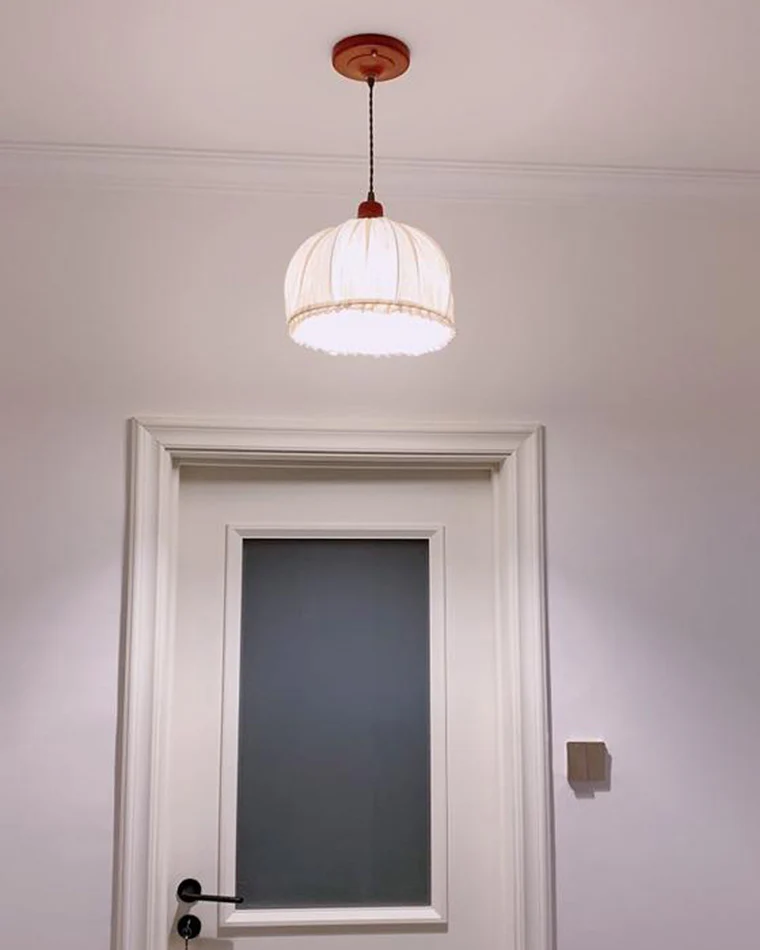 WOMO Dome Linen Pendant Light-WM2939 - Image 6
