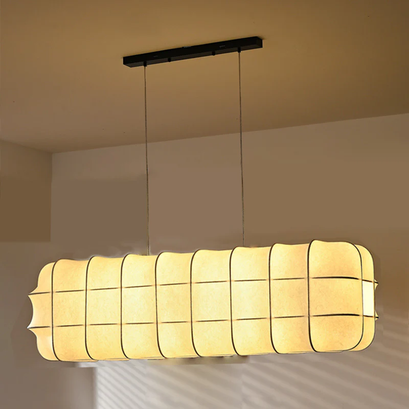 WOMO Rectangular Fabric Chandelier-WM2957 - Image 11
