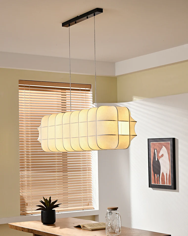 WOMO Rectangular Fabric Chandelier-WM2957 - Image 3