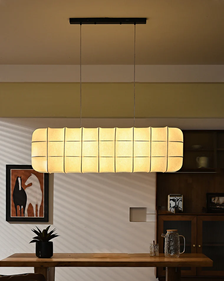 WOMO Rectangular Fabric Chandelier-WM2957 - Image 5