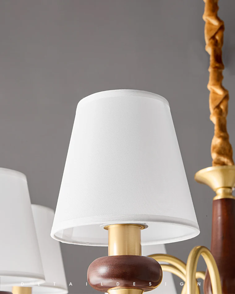 WOMO Fabric Shaded Chandelier-WM2954 - Image 10