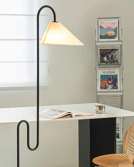 WOMO Fabric Gooseneck Floor Lamp-WM7096 - Image 15