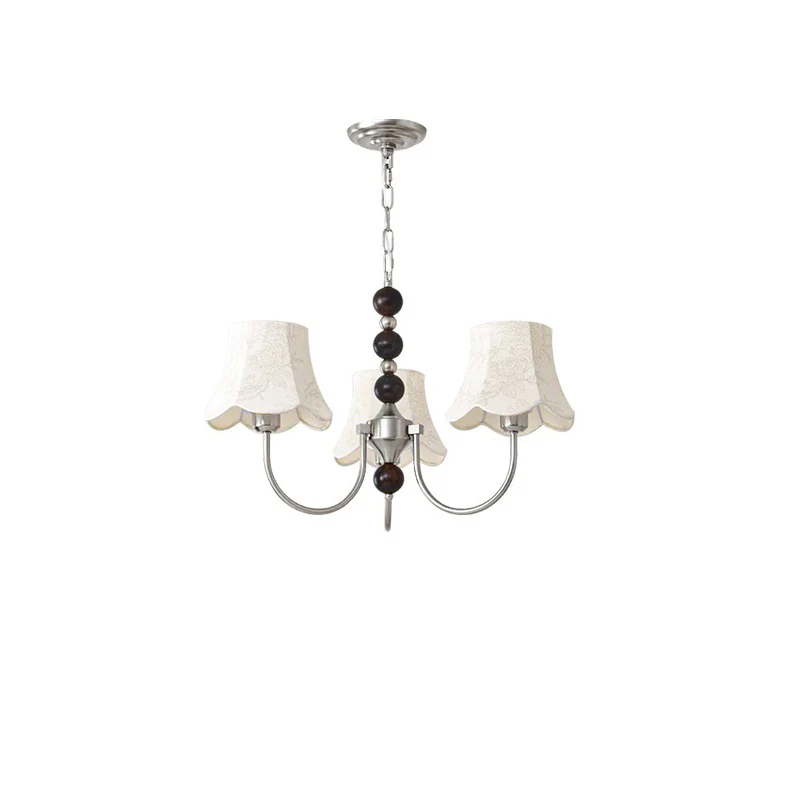 WOMO Fabric Shaded Swoop Arm Chandelier-WM2369 - Image 8