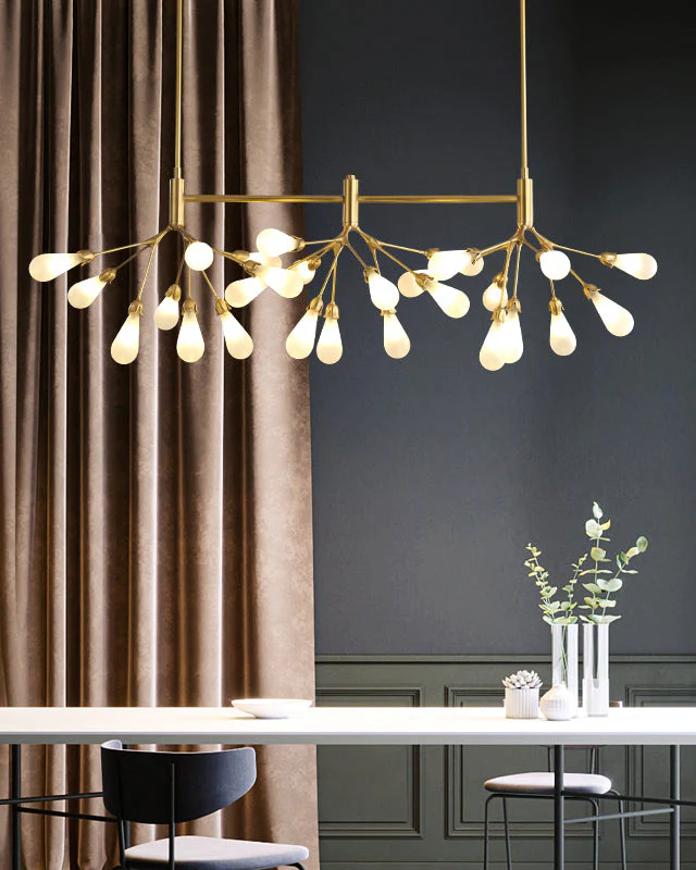 WOMO Firefly Gold Branch Linear Chandelier-WM2553 - Image 4