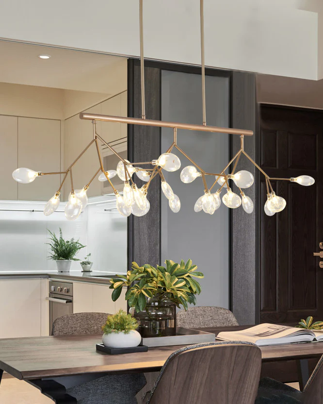 WOMO Firefly Gold Branch Linear Chandelier-WM2553 - Image 7
