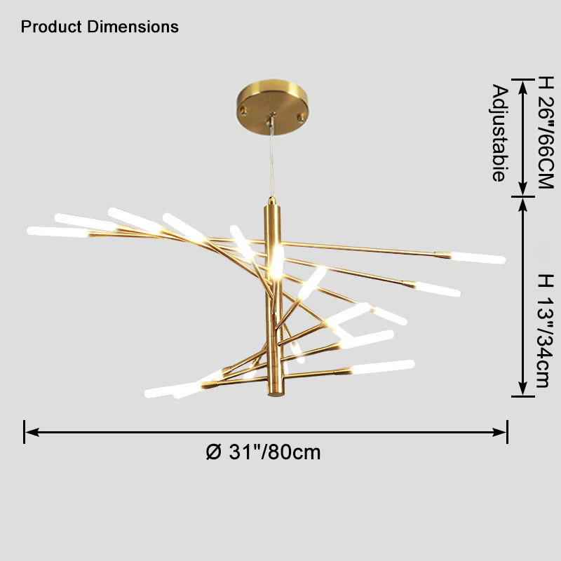 WOMO Fireworks Spiral Chandelier-WM2408 - Image 34