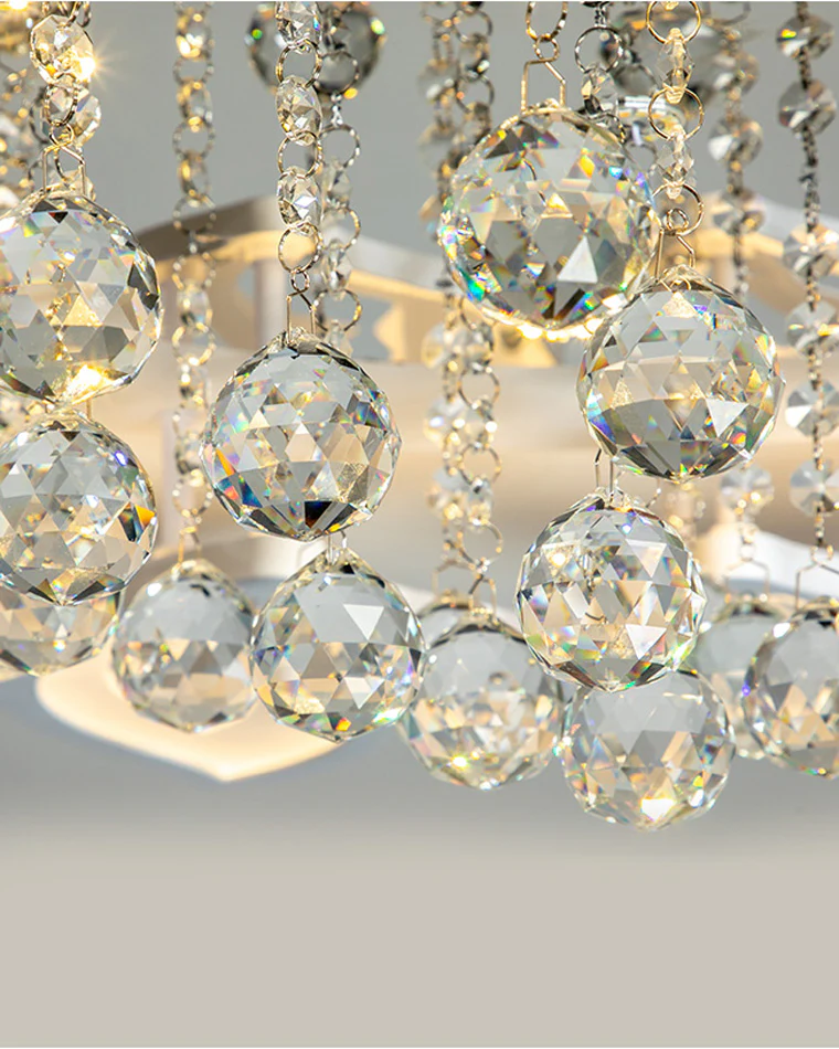 WOMO Big Flower Crystal Flush Mount Ceiling Light-WM1107 - Image 11
